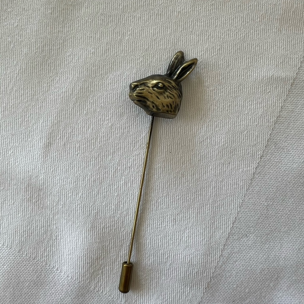 Rabbit Head Lapel Pin